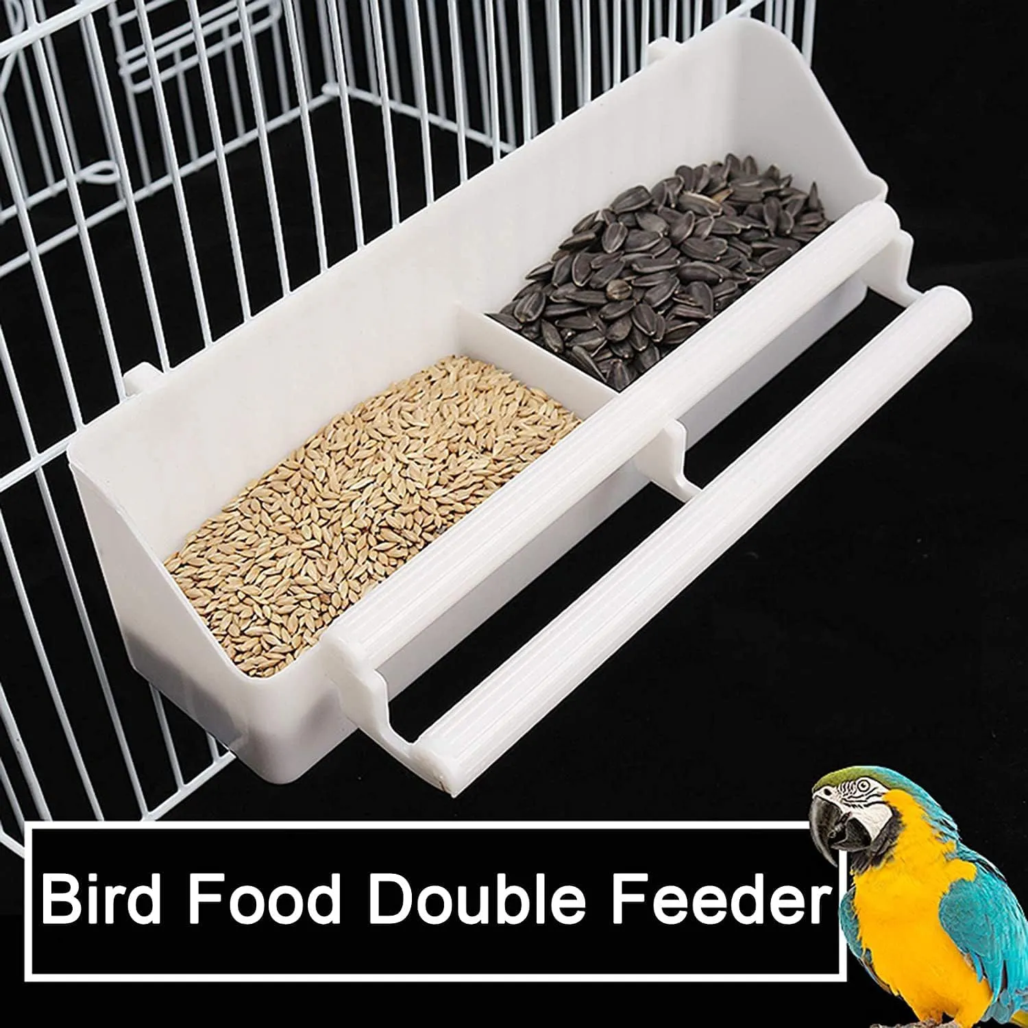 70" Extra Large Bird Parrot Flight Breeder Cage Side Breeding Nest Box Door Double Feeder Cups Easy Pull Out Metal Grate and Washable Tray with Removable Rolling Stand