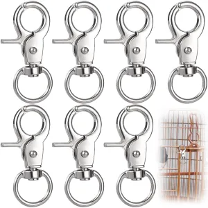 7PCS Trigger Snap Hooks 2.37x0.96'' Heavy Duty Zinc Alloy Swivel Trigger Snaps Metal Lobster Claw Lanyard Clips for Pet Cage Dog Leash Camera Straps Key Chains Flag Pole
