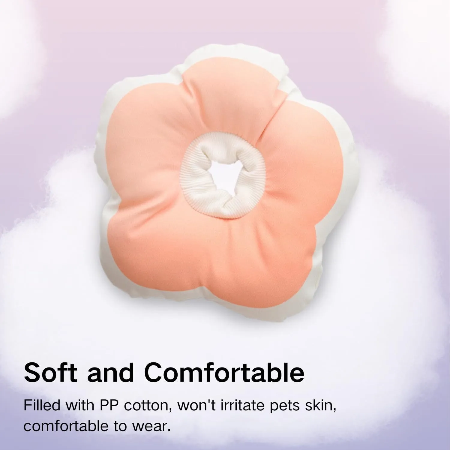 Adjustable Rabbit Protection Cone - Soft Waterproof Recovery Collar for Bunny Chinchilla Guinea Pig Kitten After Surgery Wound Healing Elizabeth Neck Cone E-Collar for Small Pets (Pink, XS)
