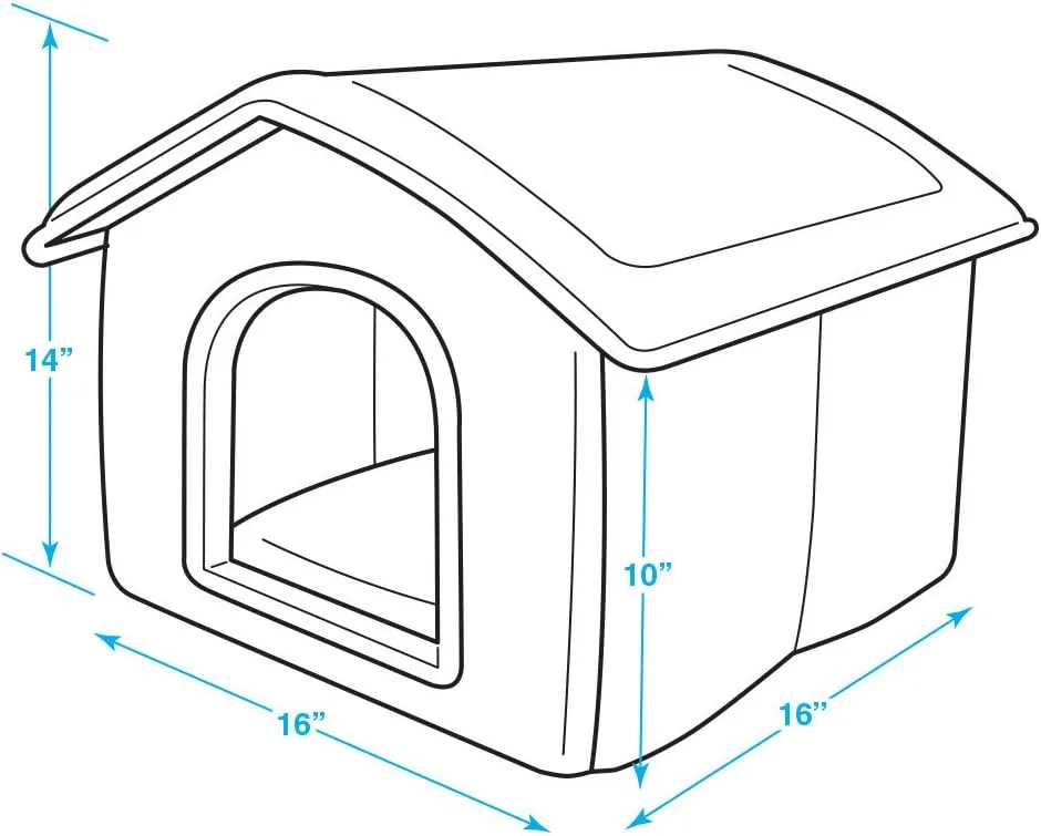 Best Pet Supplies Portable Indoor Pet House  Perfect for Cats & Small Dogs, Easy To Assemble  Cream