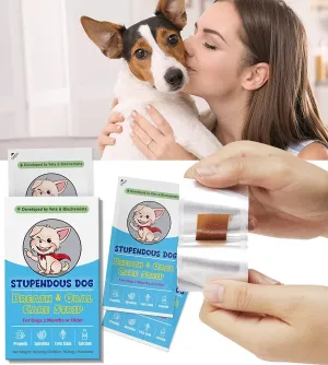 Breath Freshener Supplement - Canine Dental Formula for Clean Teeth, Fresh Breath, & Healthy Mouth - Dog Bad Breath Treatment - Dog Toothpaste (10 Strips)