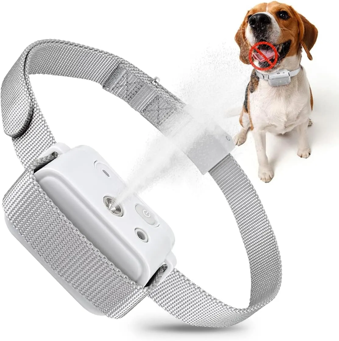 Citronella Bark Collar, Automatic Citronella Dog Collar, Humane Rechargeable Spray Training Collar for Dog, Waterproof Stop Dog Bark Collar for Small Medium Large Dogs 5-120lbs