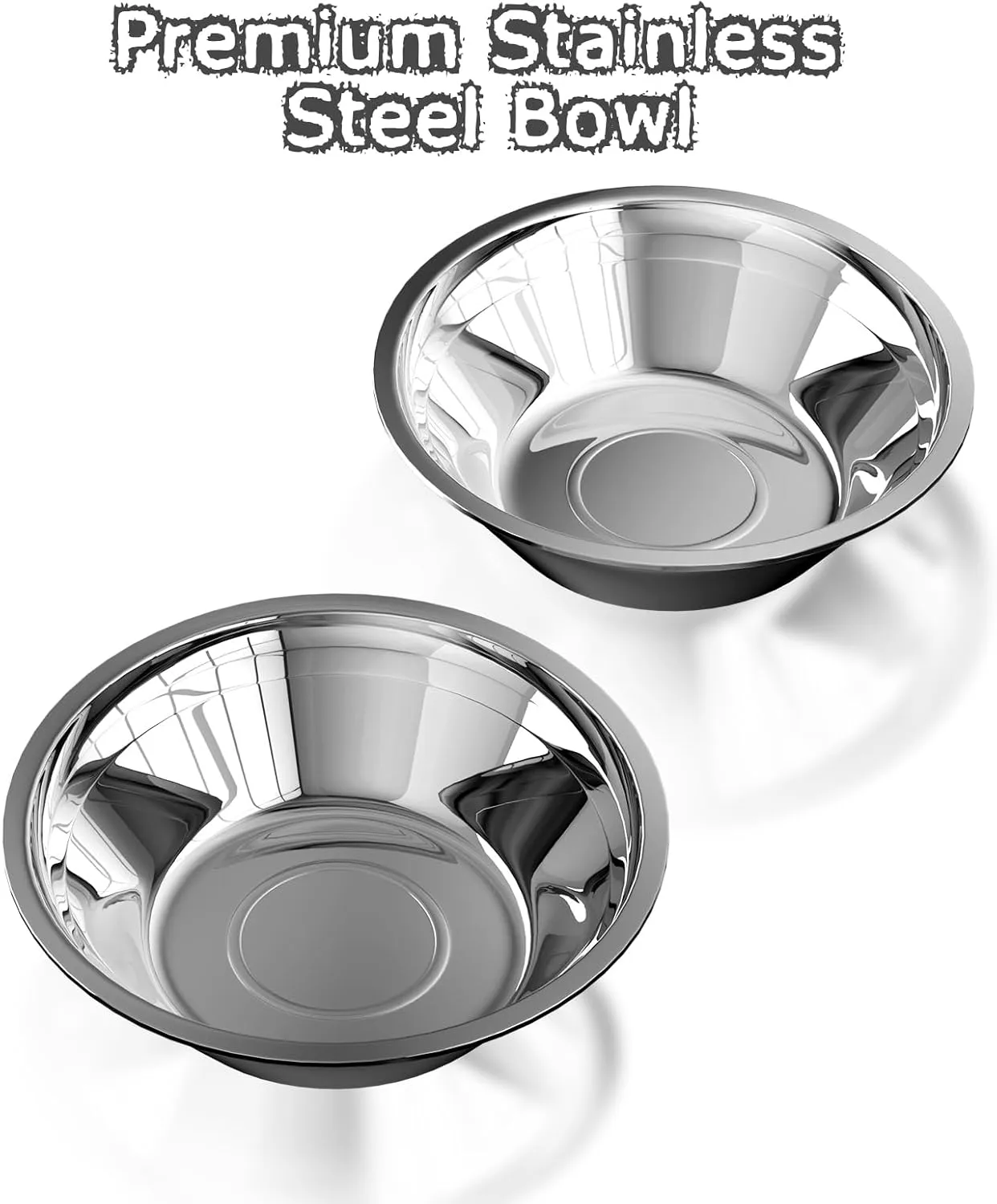Dog Food Bowl with Mat Double No Spill No Mess Stainless Steel Bowls Easy to Clean Dog Water and Food Bowls Non-Skid Design, Perfect for Medium or Small Breeds, Grey
