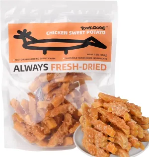 Dog Treats, 1.5 lb(24 oz) Chicken Wrapped Sweet Potato, Made with Real Chicken, Rawhide Free, Long Lasting Easily Digestible, Satisfies Dog's Urge to Chew, Premium Value Jumbo Pack