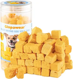 Freeze-Dried Egg Yolk Treats  Pure Single-Ingredient Protein Snacks, Supports Skin & Coat Health  Healthy Crunchy Rewards for Cats & Dogs, Perfect for Training