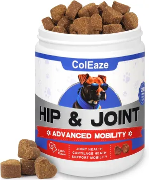 Glucosamine for Dogs Soft Chews 200 Count - Hip & Joint Support Supplement with Chondroitin, MSM & Turmeric for Joint Pain Relief & Mobility Care - All Life Stages Puppy to Senior Dogs - Lamb Flavor