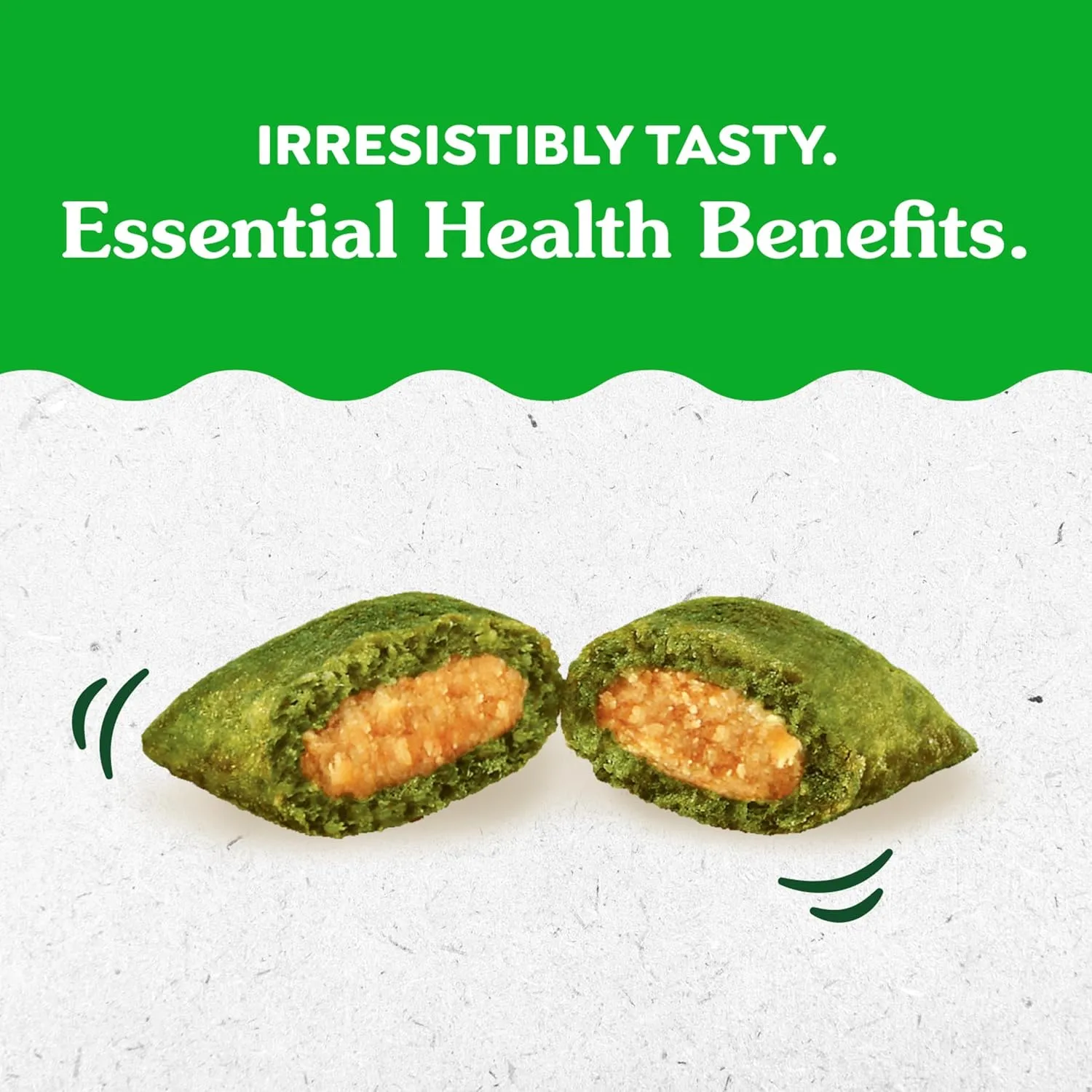 Greenies Feline Smartbites Skin & Fur Crunchy and Soft Natural Cat Treats, Chicken Flavor, 4.6 oz. Pouch