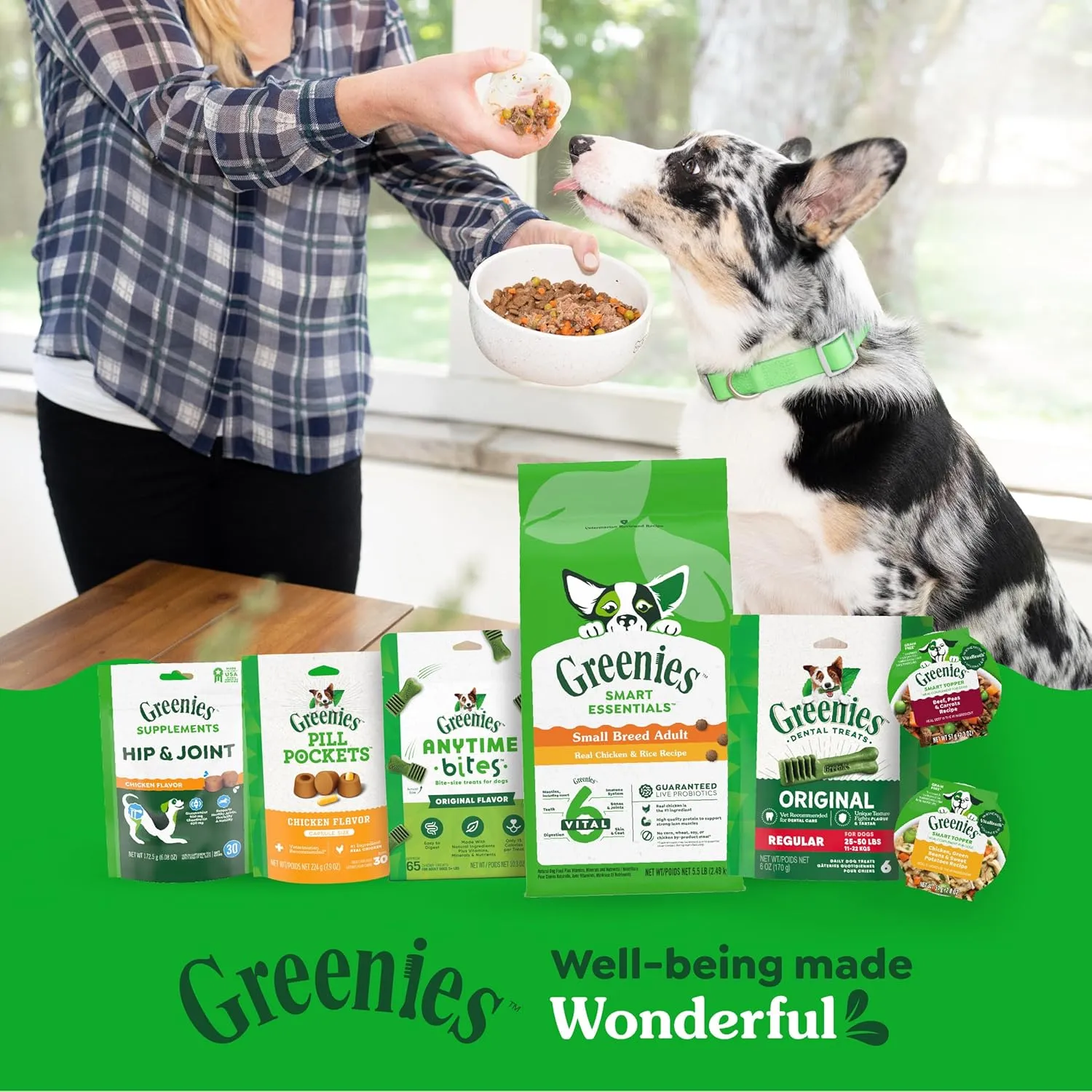 Greenies Smart Essentials Small Breed Adult High Protein Dry Dog Food Real Chicken & Rice Recipe, 5.5 lb. Bag
