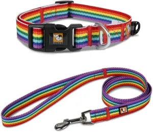 Hcpet Dog Collar and Leash Set - Washable Puppy Collar with Quick-Snap Buckles - Adjustable Dog Collar for Small, Medium and Large Dogs - Comfortable Control Training Leash XS
