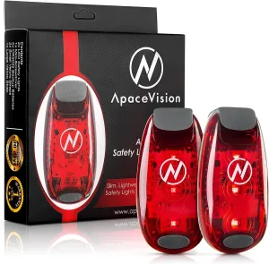 LED Safety Light (2 Pack) - Clip On Strobe/Running Lights for Runners, Dog, Bike, Walking, Boat, Kayak, Stroller and More - High Visibility Accessories for Your Reflective Gear, Bicycle