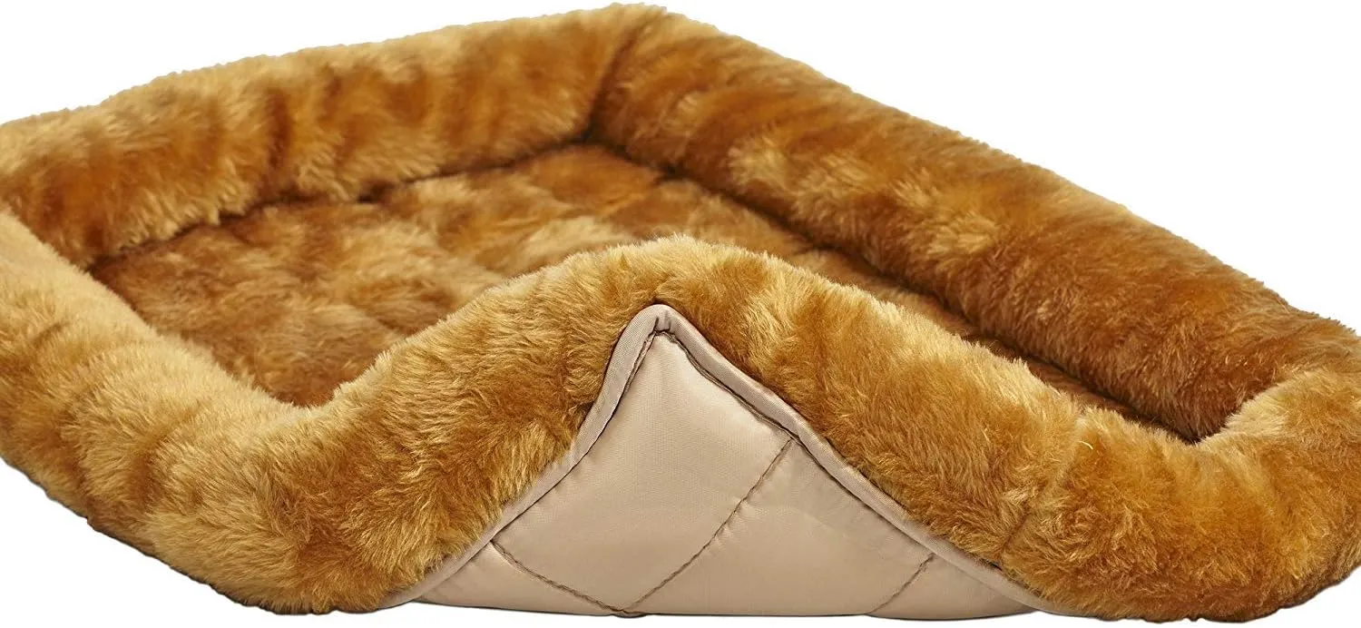 MidWest Homes for Pets 277192 Pet Crate Bed Cinnamon Fur for Pets (40218-CN)