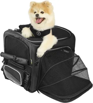 Nelson-Rigg Route 1 Rover Pet Carrier: Weather Resistant, Portable, and Secure Motorcycle pet Carrier/Crate; Fits Harley Davidson, Indian, Yamaha & Suzuki Motorcycles