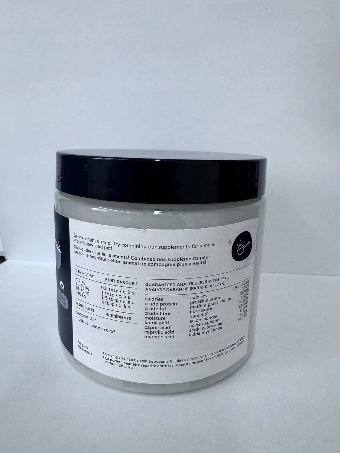 Organic Coconut Oil Pet Supplement for Dogs and Cats - Safe, Natural Skin and Coat Support with Cold Pressed Extra Virgin Coconut Oil - Itchy Skin, Dry Cracked Noses & Dry Skin Treatment - Made in USA