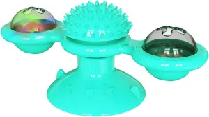 Pet Life  'Windmill' Rotating Suction Cup Spinning Cat Toy