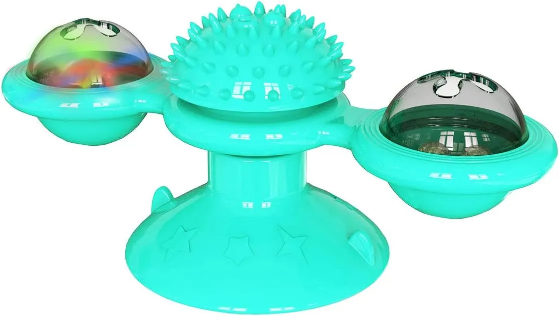 Pet Life  'Windmill' Rotating Suction Cup Spinning Cat Toy