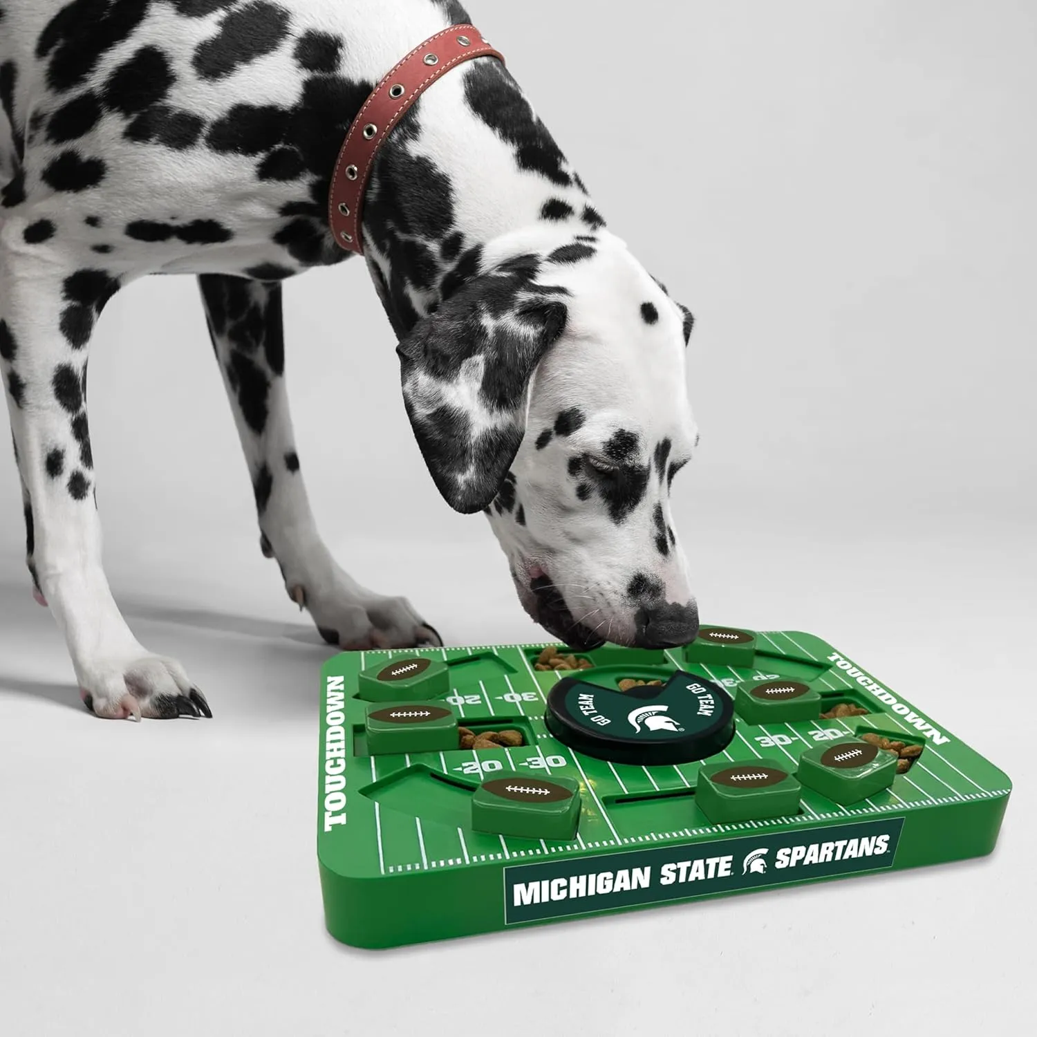 Pets First NCAA Michigan State Large Puzzle Toy, New Size, Interactive Dog Treat & Slow Feeding Toy