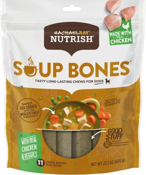 Rachael Ray Nutrish Soup Bones Dog Treats, Chicken & Veggies Flavor, 11 Bones (Pack of 1)