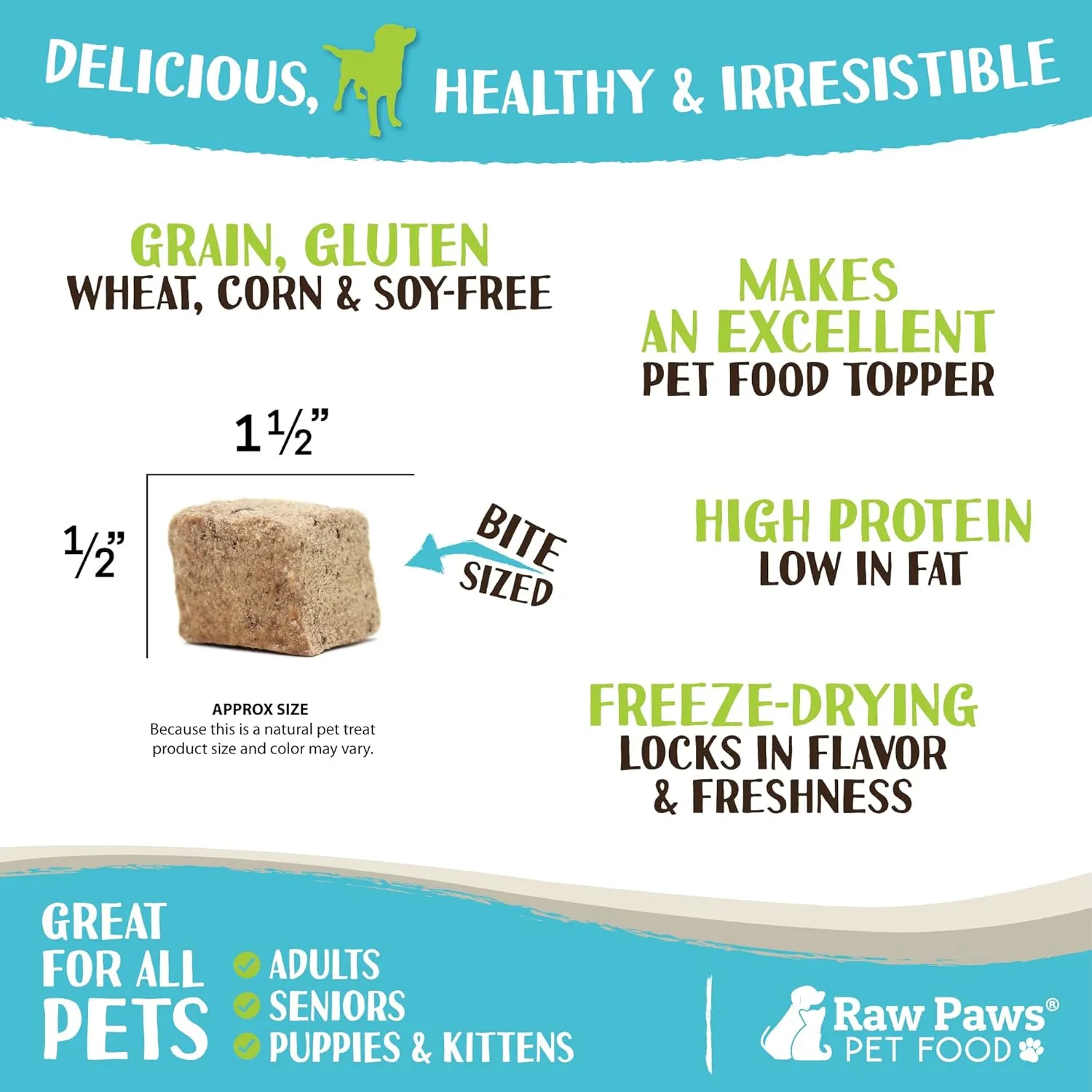 Raw Paws Freeze Dried Chicken Liver Dog Treats & Cats Treats, 4-oz - Made in USA - Liver Treats - Dog Liver Snacks - Freeze Dried Chicken for Dogs - Single Ingredient