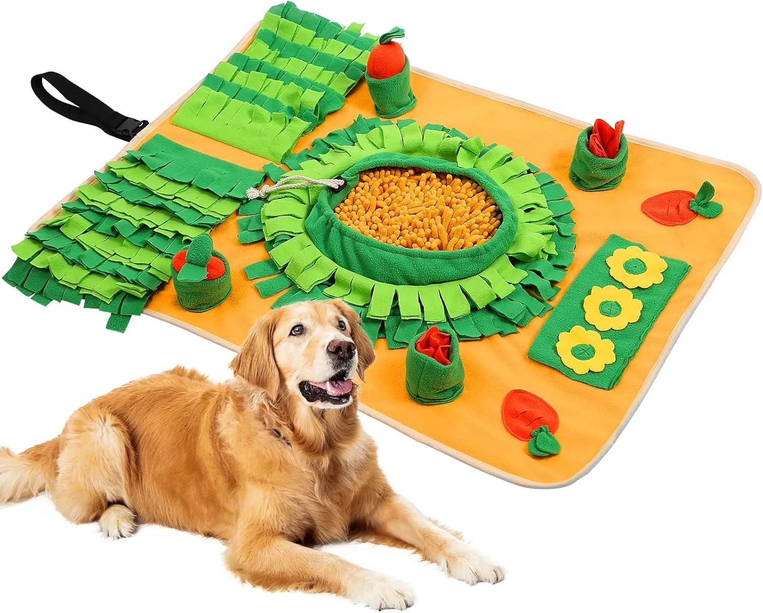Snuffle Mat for Dogs, Interactive Slow Feeding Snuffle Mat, Enrichment Food Puzzles Toys for Pet Mental Stimulation Snuffle Toys for Dog