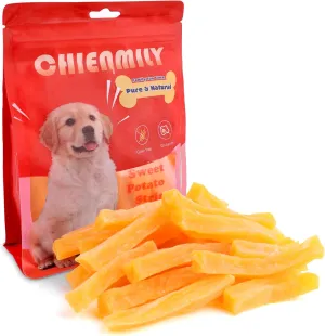 Sweet Potato Dog Treats Soft, Natural Human Grade Puppy Chew, Low Fat Grain Free Treats, Gluten Free for Small Medium & Large Dogs, 11.6oz