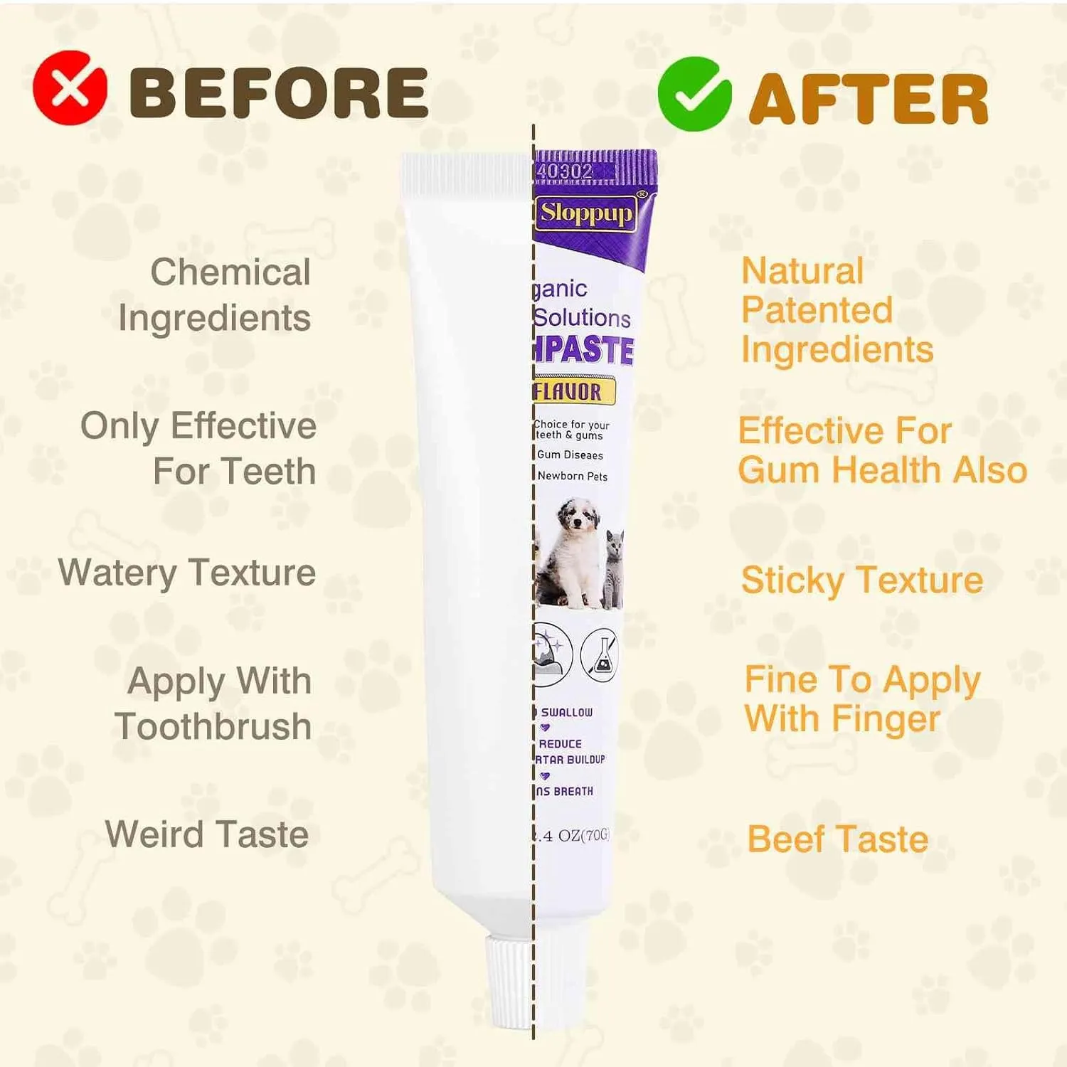 Toothpaste | Teeth Cleaning and Fresh Breath Dental Care for Devon Rex Cat Kittens and Adult Cats | Soothes Inflamed Gums | Safe for Puppies | Vet Formulated 2 Pack (4.8 OZ)