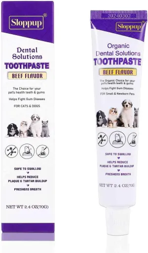 Toothpaste | Teeth Cleaning and Fresh Breath Dental Care for Sphynx Cat Kittens and Adult Cats | Soothes Inflamed Gums | Safe for Puppies | Vet Formulated 1 Pack (2.4 OZ)
