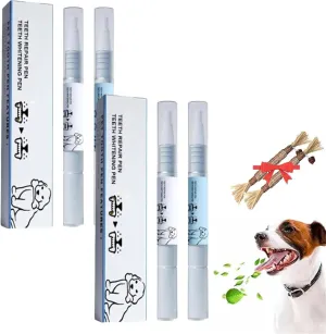 Vaudf Pet Toothbrush Pen, Vaudf Pet Toothbrush, Portable Dental Care for Dogs & Cats, Easy-to-Use Design for Pets-2PCS