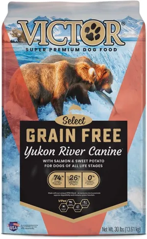 VICTOR Super Premium Dog Food  Grain Free Yukon River Canine  Supports Immune & Digestive Health for Dogs of All Life Stages  High Protein Dry Dog Food for All Normally Active Dogs, 30 lb