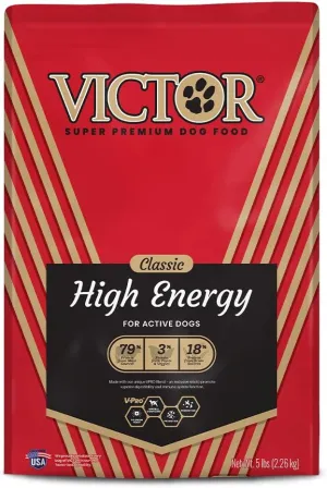 VICTOR Super Premium Dog Food  High Energy Dry Dog Food for Active Dogs  Gluten Free Canine Kibble with Beef and Chicken Meal Proteins for Sporting Dogs  All Breeds and All Life Stages, 5 lb